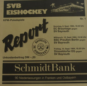 Stadionheft Saison 1984 / 1985