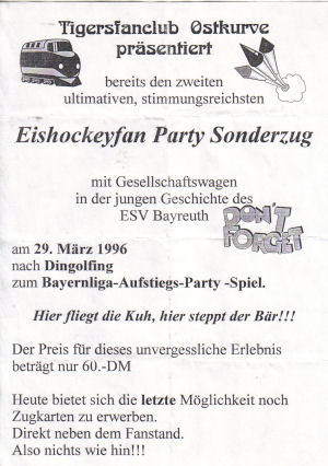 Flyer ESVB-Sonderzug