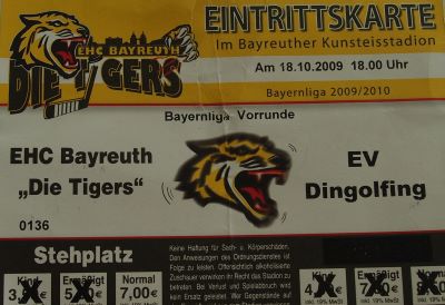 Eintrittskarte Saison 2009/2010